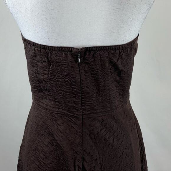 J‎ Crew Strapless Brown Dress Size 8 - Picture 6 of 10